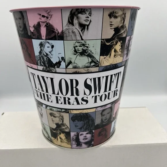 Taylor Swift Eras Tour Metal Concert Popcorn Bucket/Trash Can Tour‎ Merch - Picture 2 of 4